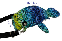 Load image into Gallery viewer, Multi Colored Mosaic Manatee Crossbody Bag
