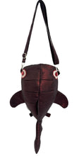 Load image into Gallery viewer, Small Red Shimmers Shark Crossbody Bag
