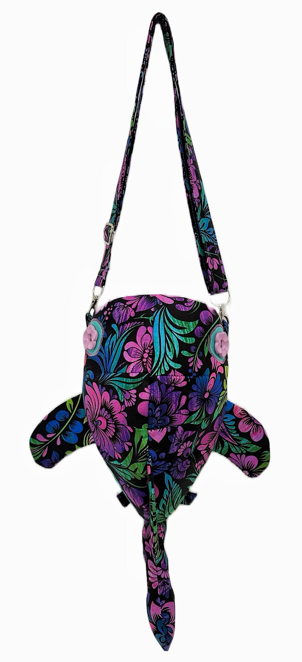 Small Tropical Shark Crossbody Bag