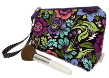 Load image into Gallery viewer, Haunted Garden Cosmetic Travel Bag w/Removable Strap
