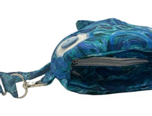 Load image into Gallery viewer, Large Blue and Green Shark Backpack/Crossbody Bag
