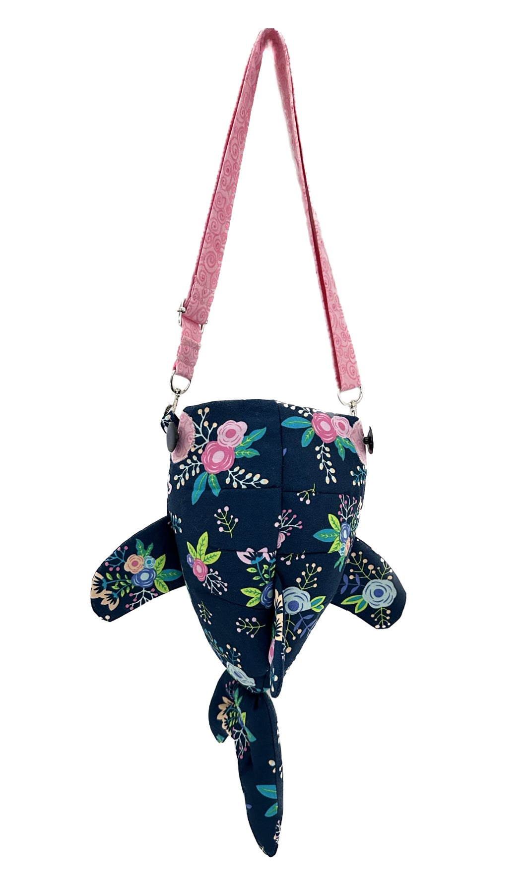 Small Floral Shark Crossbody Bag