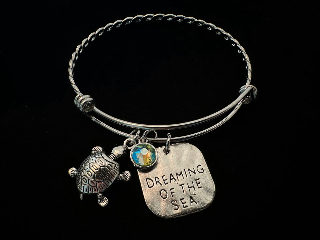 Dreaming of the Sea Turtle Bangle Bracelet