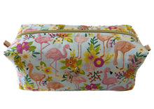 Load image into Gallery viewer, Tropical Flamingo Toiletry Bag
