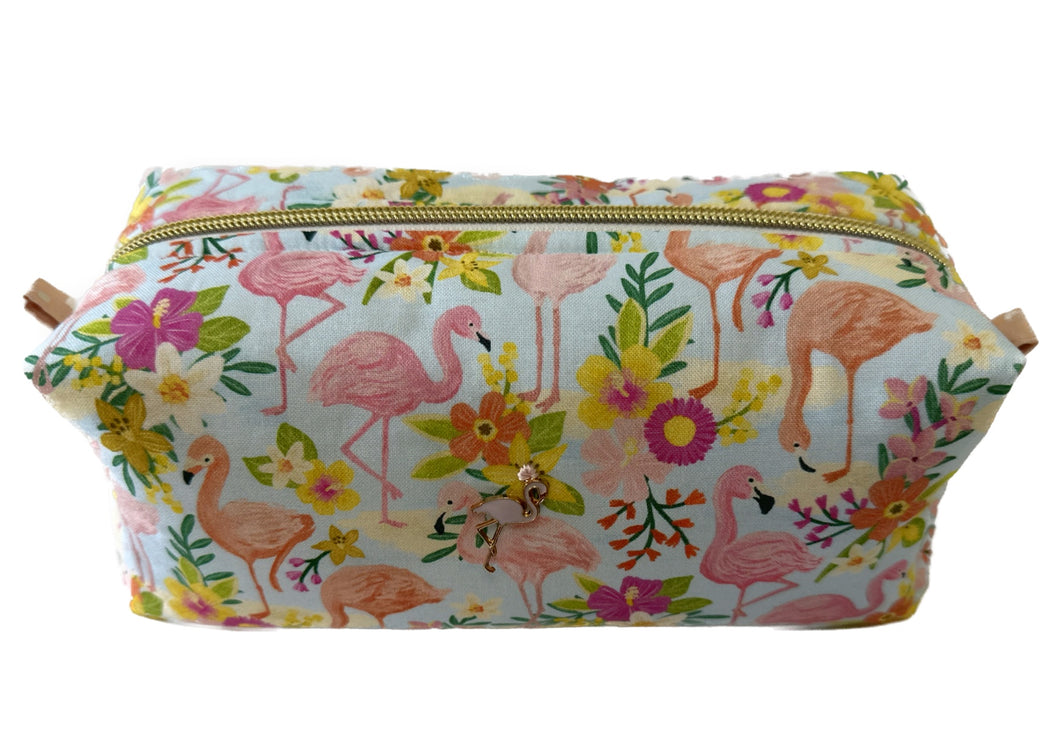 Tropical Flamingo Toiletry Bag