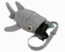 Load image into Gallery viewer, Large Grey and White Whale Shark Backpack/Crossbody Bag
