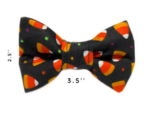 Load image into Gallery viewer, Candy Corn Dog Bow Tie
